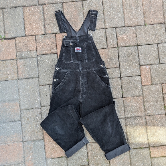 Vintage Denim - IKEDA BLACK CORDUROY VINTAGE OVERALLS